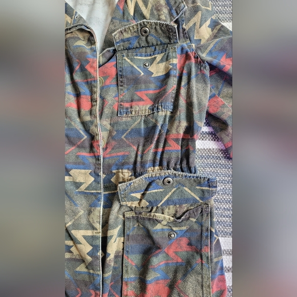 Aztec Print Urban Outfitters Utility Jacket - Autumn Or Spring - Picture 3 of 8